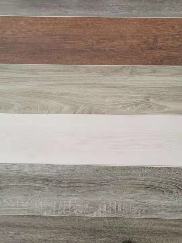 White Self Adhesive 6mm PVC Flooring Plank Fire Retardant